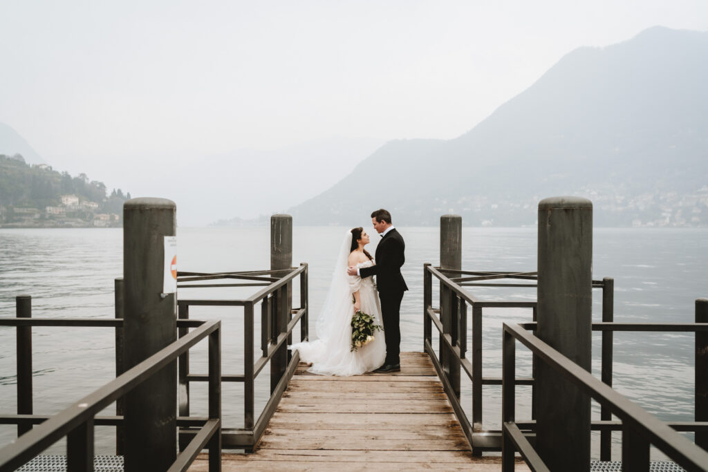 wedding portrait in Lake Como